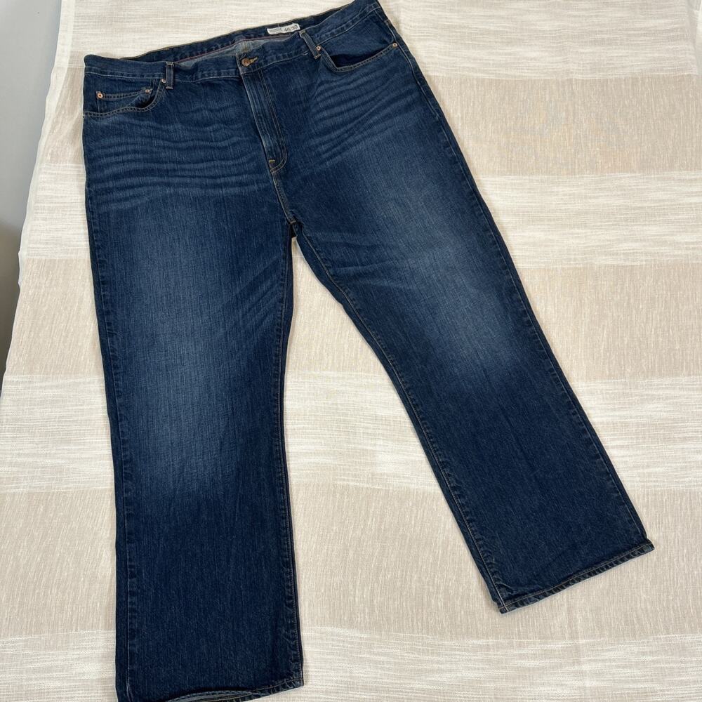 Cremieux Men's Relaxed Fit Straight Leg Sz 46x30 Jeans‎ Denim Blue Medium Wash